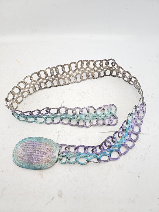 Unbranded Accessories - Artisan Purple Woven Cord Chain Belt